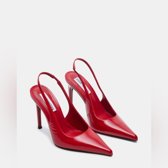 Reyes Pointed Toe Slingback Sandal Pumps Red Size 10 - Picture 1 of 9